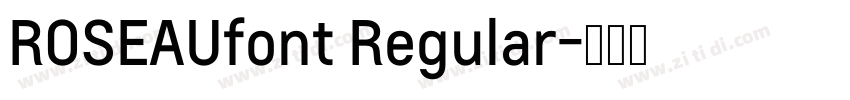 ROSEAUfont Regular字体转换